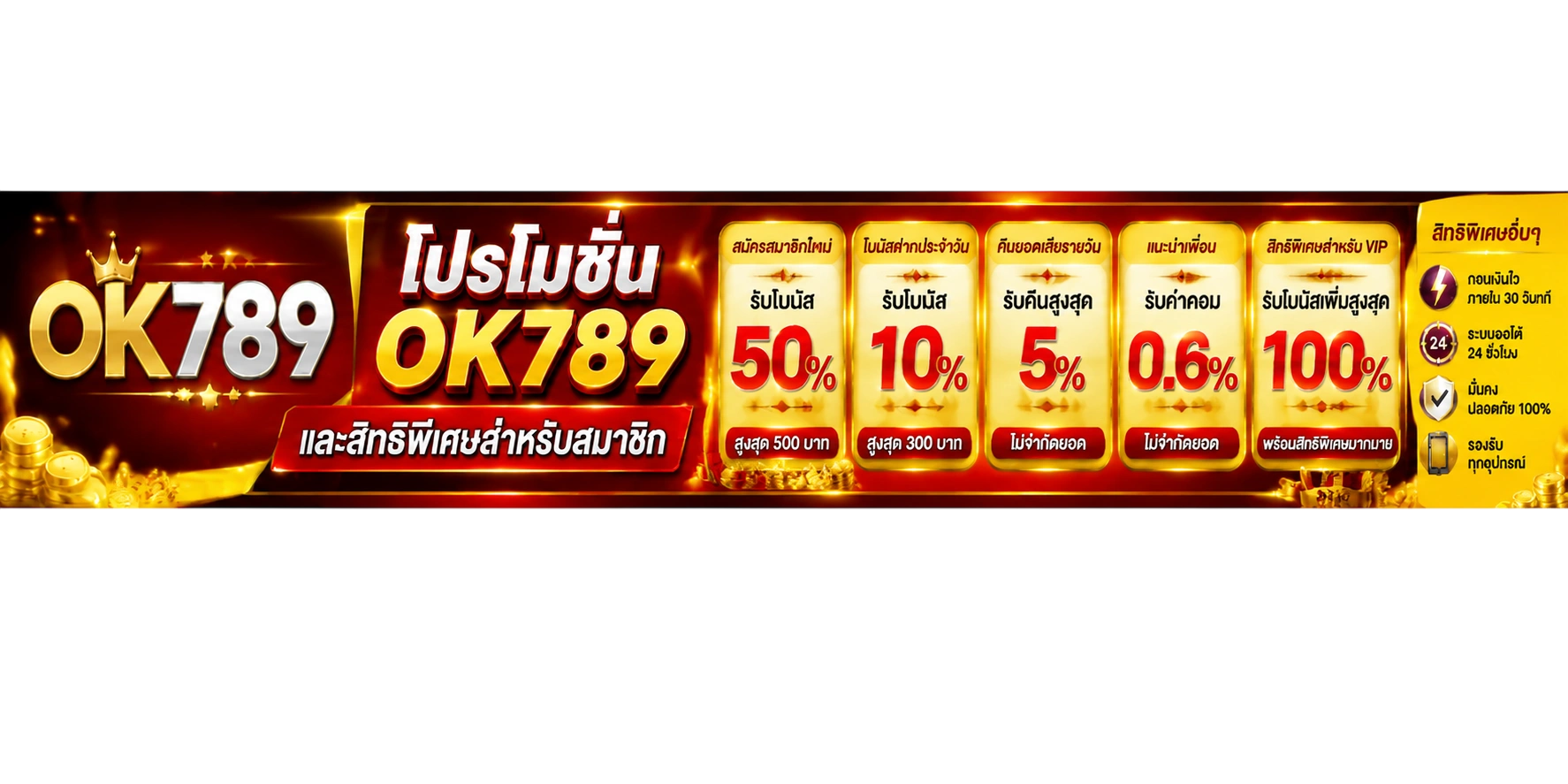 โปรโมชั่นและสิทธิพิเศษสำหรับสมาชิก